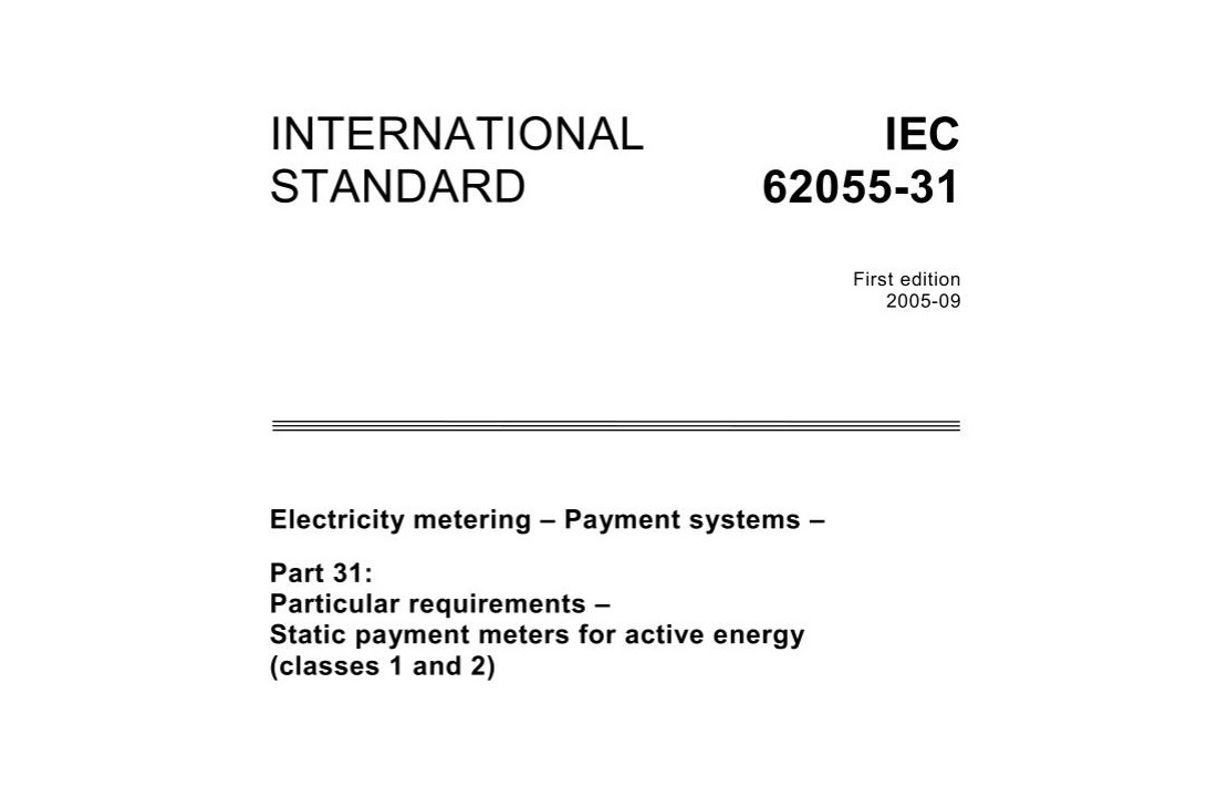 IEC62055-31 standard 